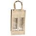 Koop, Borsa In Juta Laminata Con Scomparto Singolo Per 2 Bottiglie Di Vino Da 75 Cl. - Foto miniatura 2