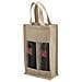 Koop, Borsa In Juta Laminata Con Scomparto Singolo Per 2 Bottiglie Di Vino Da 75 Cl. - Foto miniatura 1