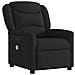 Poltrona Massaggiante Reclinabile Nera in Tessuto - Foto miniatura 1