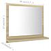 Lusso Casadino -  Specchio Da Bagno Rovere Sonoma 40x10,5x37 Cm Legno Multistrato - Foto miniatura 6