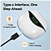 Auricolari Wireless 5.4 Bluetooth Dp4 A Lunga Durata White - Foto miniatura 6