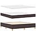 Letto con Rete e Materasso Marrone Scuro Super King in Tessuto - Foto miniatura 7