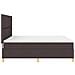 Letto con Rete e Materasso Marrone Scuro Super King in Tessuto - Foto miniatura 9