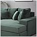 Cardiff Divano 4 Posti Deep Seat In Velluto A Coste Verde - Foto miniatura 3