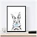 Set Di 6 Stampe Animali Bambini Con Gomma Da Masticare Maiale Elefante Coniglio Mucca Zorro Cane A4 Senza Cornice - Foto miniatura 5