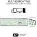 Tastiera Wireless SUBKB-3MIE300  (Layout Spagnolo) Colore Argento, Bianco - Foto miniatura 4