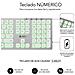 Tastiera Wireless SUBKB-3MIE300  (Layout Spagnolo) Colore Argento, Bianco - Foto miniatura 6