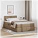 Letto con Contenitore Cappuccino 120 x 200 cm Pelle Sintetica - Foto miniatura 2