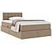 Letto con Contenitore Cappuccino 120 x 200 cm Pelle Sintetica - Foto miniatura 3