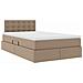 Letto con Contenitore Cappuccino 120 x 200 cm Pelle Sintetica - Foto miniatura 5