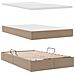 Letto con Contenitore Cappuccino 120 x 200 cm Pelle Sintetica - Foto miniatura 8
