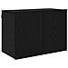 Unità TV Montaggio a parete 6 pcs Rovere nero Legno multistrato - Foto miniatura 7
