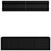 Unità TV Montaggio a parete 6 pcs Rovere nero Legno multistrato - Foto miniatura 9