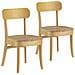 Set Di 2 Sedie Nala Colore Rovere, Legno Massello - Foto miniatura 1