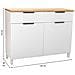 Credenza In Legno Con 2 Cassetti E 2 Ante 120x40x76h Cm - Foto miniatura 4