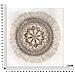 Dipinto Su Tela Malindi Con Mandala Etnico E Frange In Rafia 100x100 Cm - Foto miniatura 6