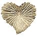 Svuotatasche A Cuore In Ferro Dorato 29x25 Cm - Foto miniatura 3