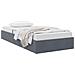 Letto con Contenitore Grigio scuro 100 x 200 cm Velluto - Foto miniatura 3