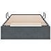 Letto con Contenitore Grigio scuro 100 x 200 cm Velluto - Foto miniatura 7