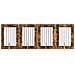 Cancello per cani con supporti 4 pcs Rovere Fumo 60 x 80 cm - Foto miniatura 1