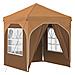 Tenda per feste a pop-up 192 x 192 x 245 cm Beige - Foto miniatura 1