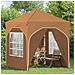 Tenda per feste a pop-up 192 x 192 x 245 cm Beige - Foto miniatura 3