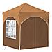 Tenda per feste a pop-up 192 x 192 x 245 cm Beige - Foto miniatura 5