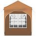 Tenda per feste a pop-up 192 x 192 x 245 cm Beige - Foto miniatura 8