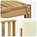 Set di divani da esterno 4 pcs Bianco e Crema - Foto miniatura 5