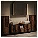 Set di mobili per il bagno 6 pcs Legno antico - Foto miniatura 2