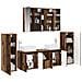 Set di mobili per il bagno 6 pcs Legno antico - Foto miniatura 3