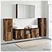 Set di mobili per il bagno 6 pcs Legno antico - Foto miniatura 4