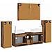 Set di mobili per il bagno 6 pcs Legno antico - Foto miniatura 9