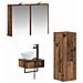 Set di Armadi da Bagno 4 pcs Legno antico 43 x 16 x 62,5 cm - Foto miniatura 1