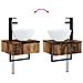 Set di Armadi da Bagno 4 pcs Legno antico 43 x 16 x 62,5 cm - Foto miniatura 7