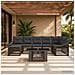 Set Divano da Giardino 8 pz Grigio e Grigio Scuro polyrattan - Foto miniatura 4