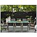 Set Tavolo E Sedie Da Giardino - In Vetro Temperato E Fibra Tessile Grigia - Tavolo 220 Con 8 Sedie - Grosseto - Foto miniatura 23