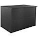 Baule da Giardino Nero 150x100x100 cm in Polyrattan - Foto miniatura 1