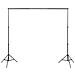 Kit Studio Foto Con 3 Fondali In Cotone Telaio Regolabile 3x5 M - Foto miniatura 2