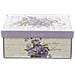 Scatola Salvaspazio In Cartone Decorato Viola - Foto miniatura 1