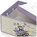 Scatola Salvaspazio In Cartone Decorato Viola - Foto miniatura 3