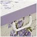 Scatola Salvaspazio In Cartone Decorato Viola - Foto miniatura 4
