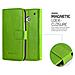 Cadorabo Custodia Compatibile Con Htc One M7 In Verde Erbe - Coperchio Protettiva Con Chiusura Magnetica, Funzione Stand E Tasca Per Le Carte - Foto miniatura 5