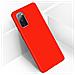 Cover Silicone Samsung Galaxy S20 Fe Semi-rigida Opaca Soft Touch Rosso - Foto miniatura 2