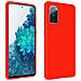Cover Silicone Samsung Galaxy S20 Fe Semi-rigida Opaca Soft Touch Rosso - Foto miniatura 1
