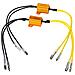 Coppia Resistenze Moto Alluminio 25w Led Frecce Direzione Mini Lampeggiatore - Foto miniatura 1