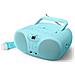 Md-203 Kb Radio Player Fm Con Cd Aux Mic. Turchese - Foto miniatura 1