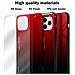 Custodia Compatibile Con Apple Iphone 11 Pro In Rosso - Nero - Coperchio Protettivo Bicolore In Vetro Temperato E Silicone Tpu - Foto miniatura 6