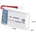 2 Pezzi Batteria Lipo Ricaricabile 3.7v, 600 Mah Per Rc Droni Quadricotteri Syma X5 X5c X5sc X5sw, Cheerson Cx-30w, Skytech M68, Wltoys F949 - Foto miniatura 2