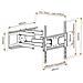 Supporto Staffa Tv A Parete Doppio Braccio Da 42'' A 55 - Foto miniatura 3